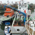 Grúa de barco pequeño de yate de pluma telescópica